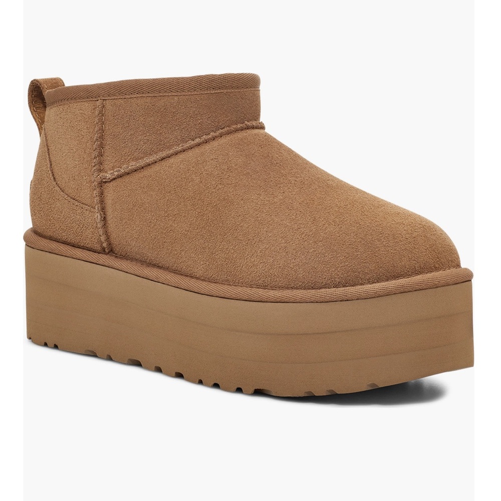 UGG Womens Classic Ultra Mini Platform Booties